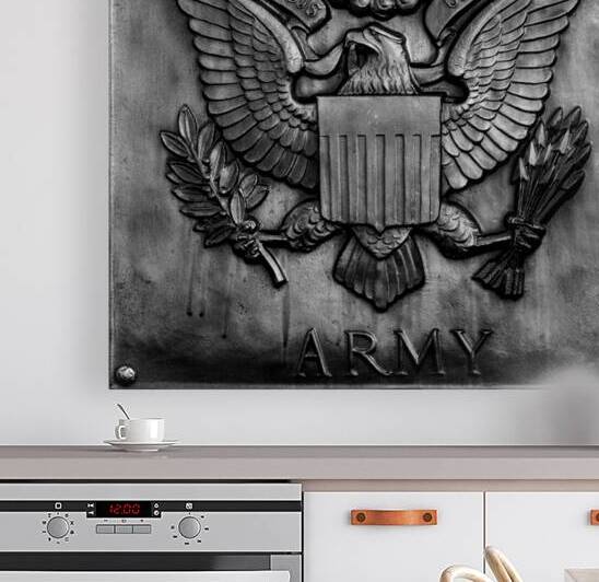 us army bronze plaque  square 3324 Army 13k by Black And White
