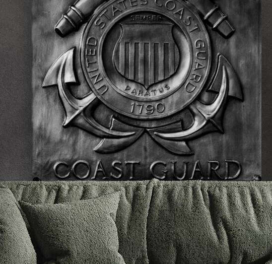us coast guard bronze plaque  square 3325 CoastGu by Black And White