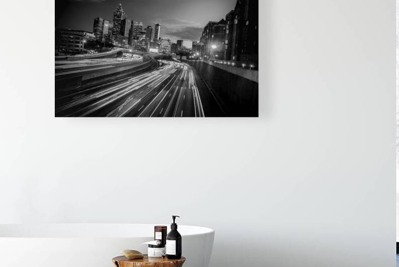 downtown atlanta skyline  horizontal 694 Tech 13k by Black And White