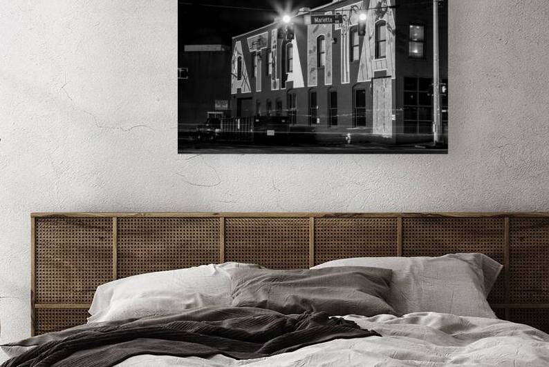 atlanta wall mural  horizontal 3123 Marietta 13k. by Black And White