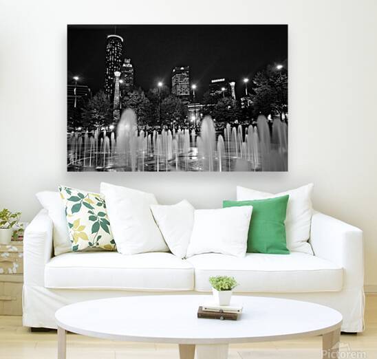 downtown atlanta skyline  horizontal 699 Centenni by Black And White