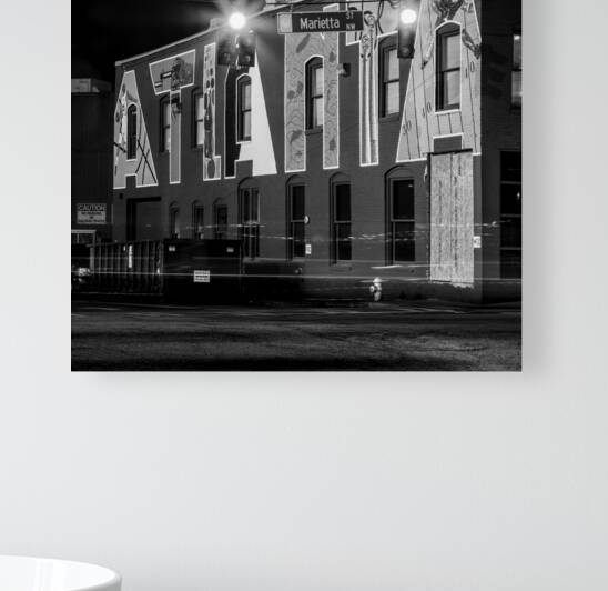atlanta wall mural  square 3123 Marietta 13k by Black And White