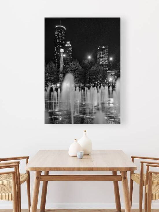 downtown atlanta skyline  vertical 699 Centennial by Black And White