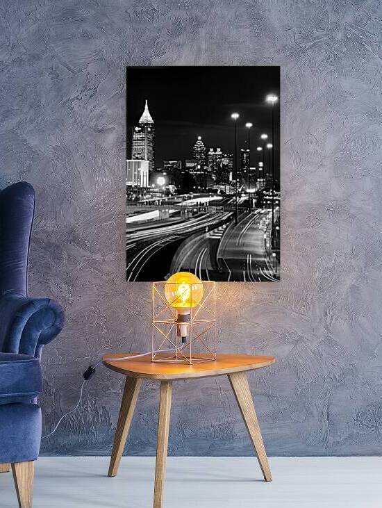 atlanta skyline  vertical 695 Techwood 13k by Black And White
