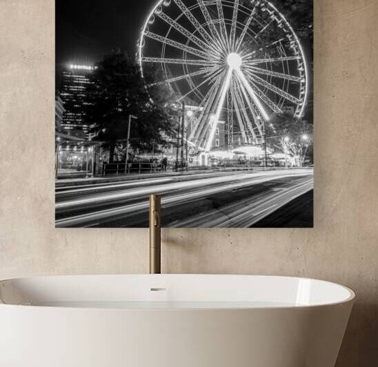 skyview atlanta ferris wheel  square 3122 Luckie by Black And White