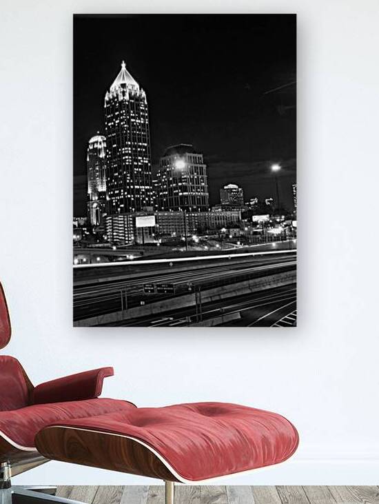 midtown atlanta skyline  vertical 692 Midtown 13k by Black And White
