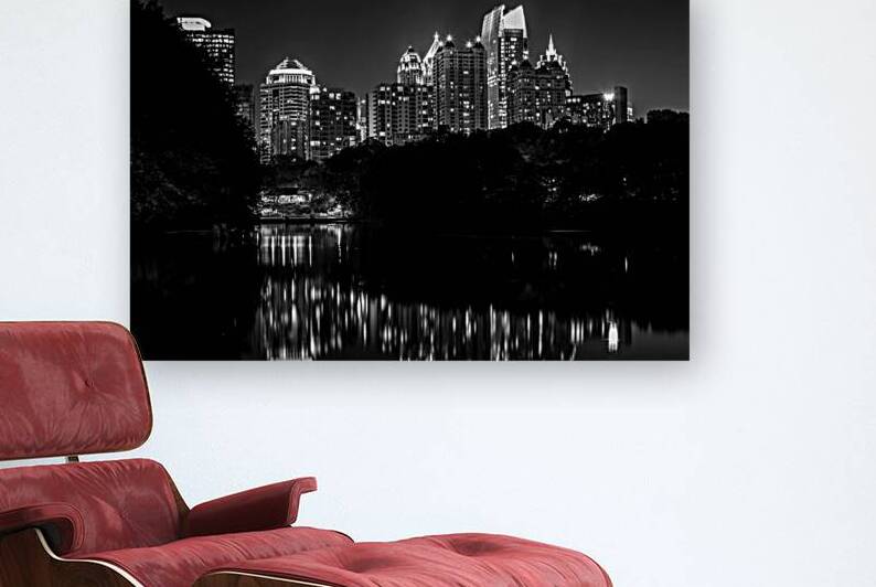 midtown atlanta skyline  horizontal 3125 Piedmont by Black And White