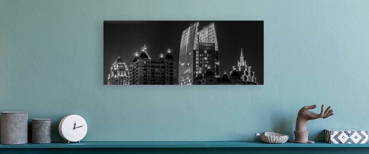 midtown atlanta skyline  panoramic 3131 Symphony by Black And White