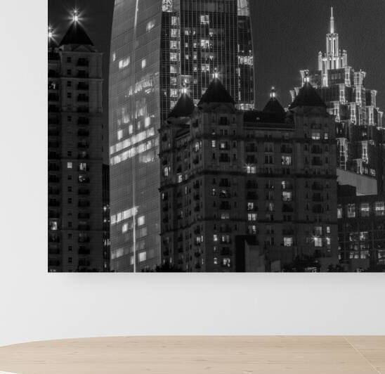 midtown atlanta skyline  square 3131 Symphony 13k by Black And White