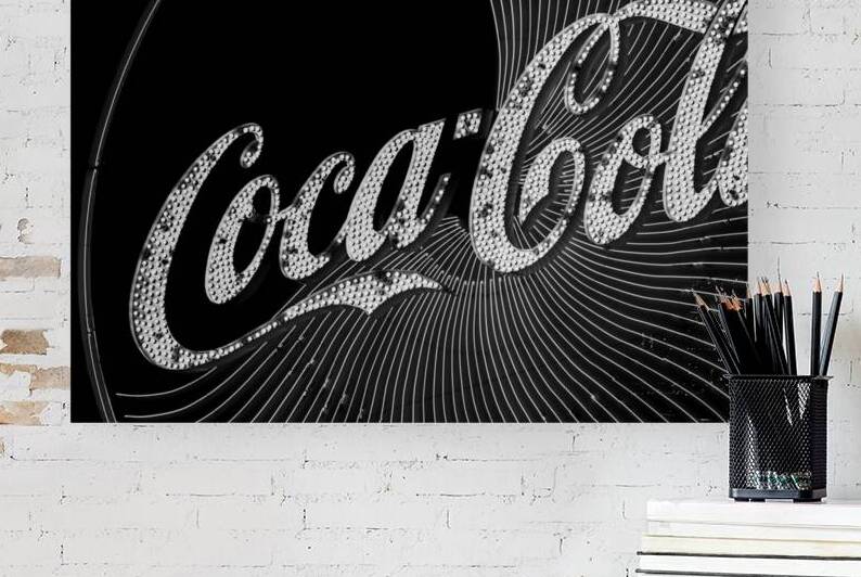 pinwheel coca cola sign  horizontal 1948 Pinwheel by Black And White