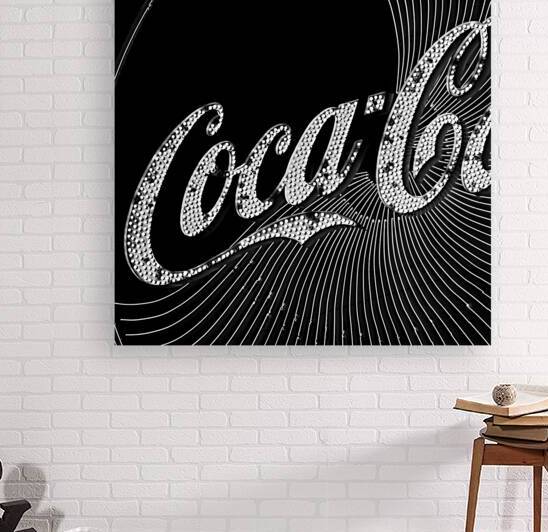 pinwheel coca cola sign  square 1948 Pinwheel 13k by Black And White