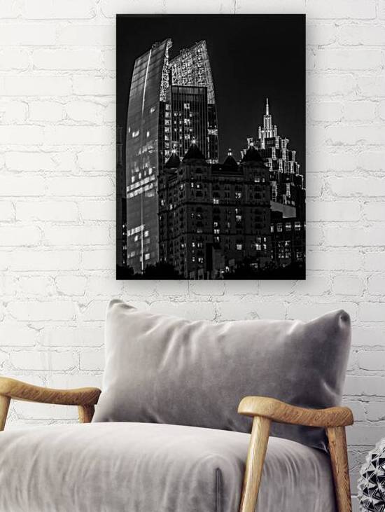 midtown atlanta skyline  vertical 3131 Symphony 1 by Black And White