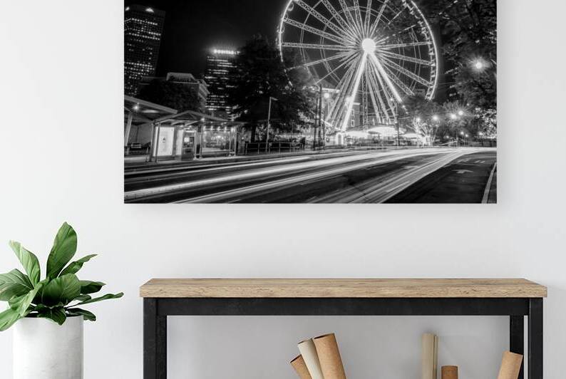 skyview atlanta ferris wheel  horizontal 3122 Luc by Black And White