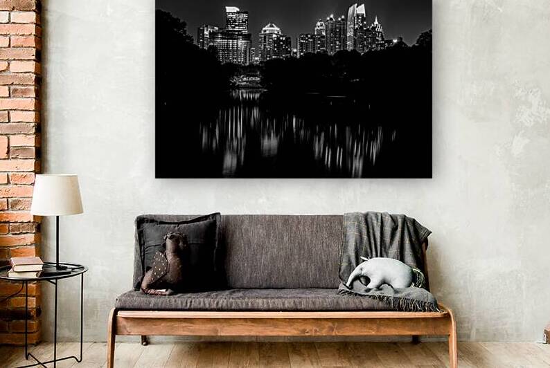 midtown atlanta skyline  horizontal 3119 Clara 13 by Black And White