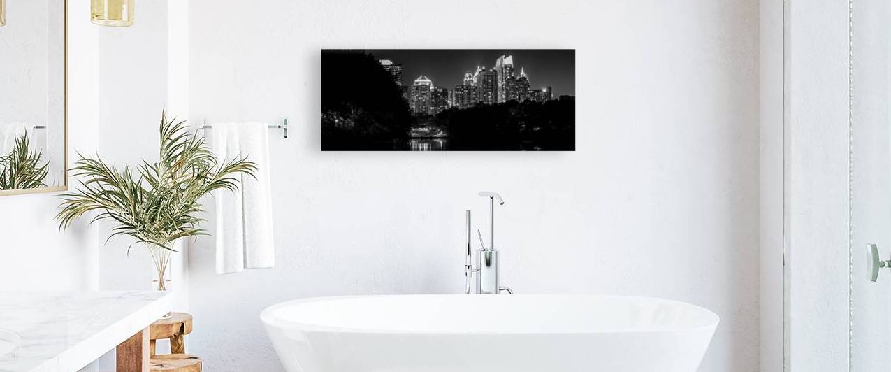 midtown atlanta skyline  panoramic 3125 Piedmont by Black And White
