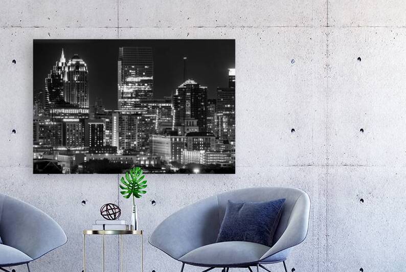 midtown atlanta skyline  horizontal 3127 Renaissa by Black And White