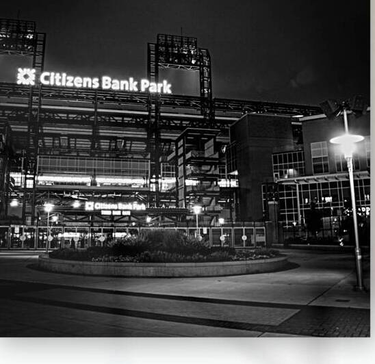 citizens bank park at night  square 456 Citizen s by Black And White