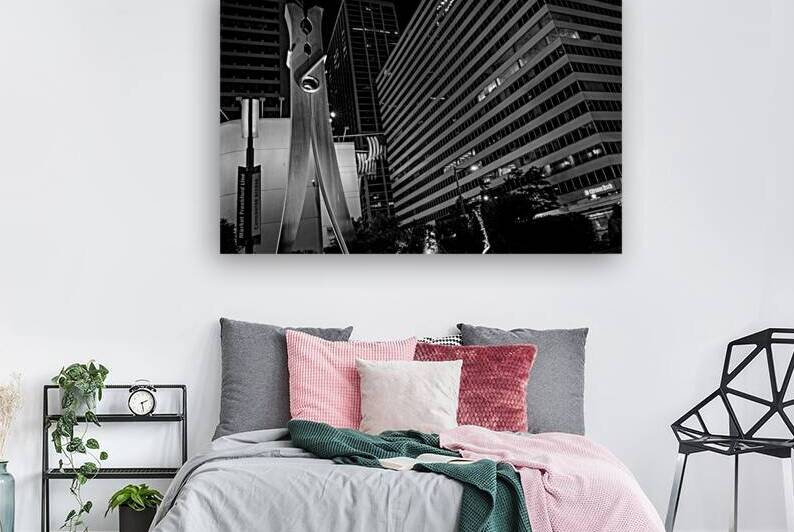 clothes pin city hall  horizontal 2239 Clothes 13 by Black And White