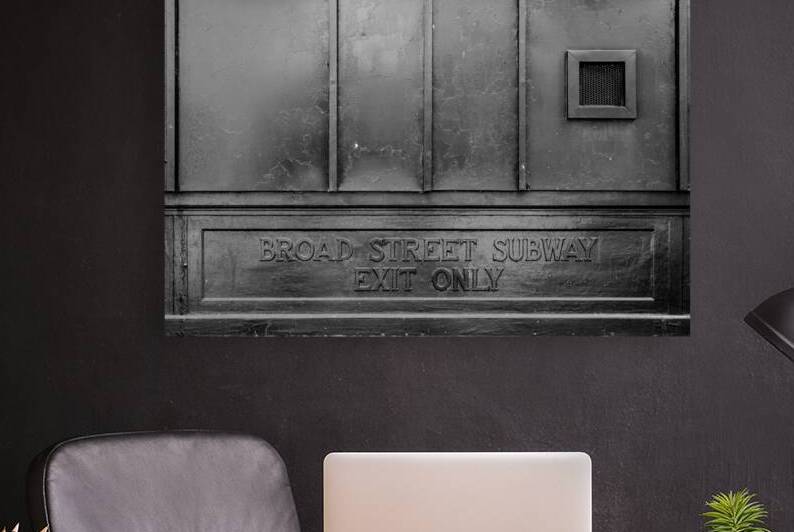 broad street subway exit  horizontal 2958 Exit 13 by Black And White
