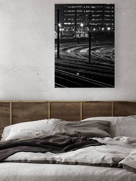 amtrak tracks 30th street station  vertical 996 R by Black And White