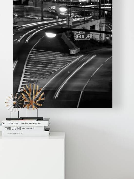 center city central phila exit i76  vertical 993 by Black And White