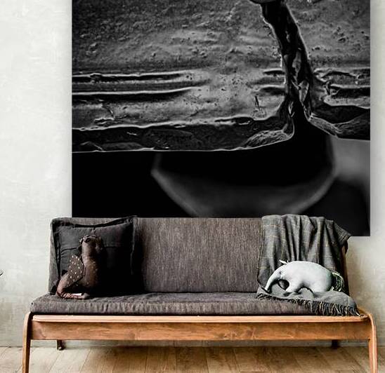 crack in liberty bell  square 2238 Bronze 13k by Black And White