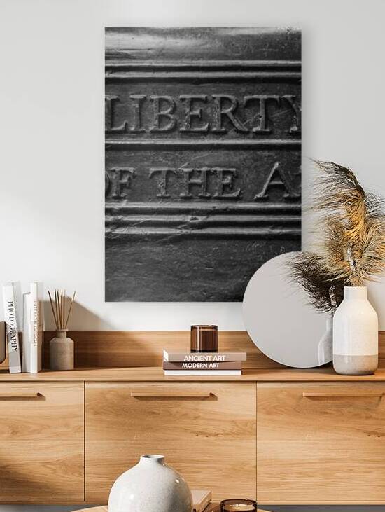 detail on liberty bell  vertical 2246 Liberty 13k by Black And White