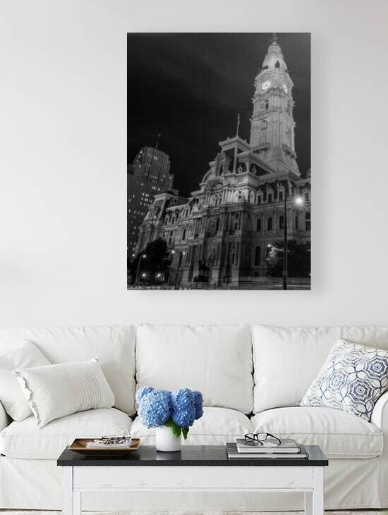 dilworth park philadelphia city hall  vertical 34 by Black And White