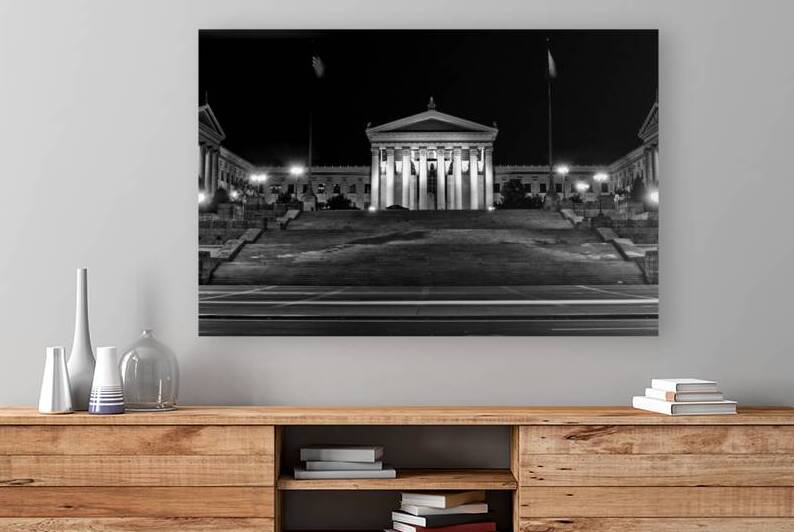 philadelphia art museum steps  horizontal 480 Ste by Black And White
