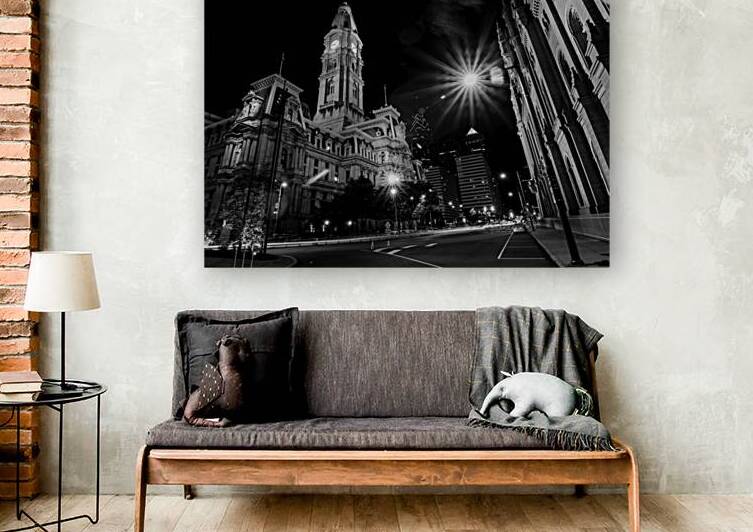 philadelphia city hall NE corner  horizontal 2242 by Black And White