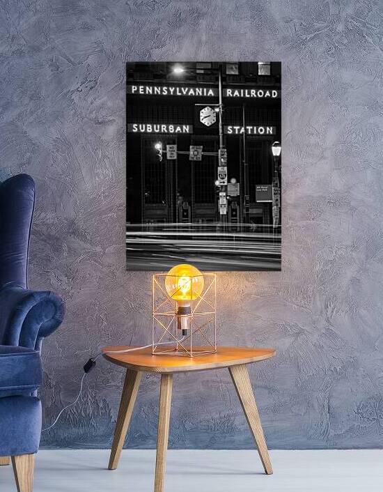 pennsylvania railroad suburban station jfk plaza by Black And White