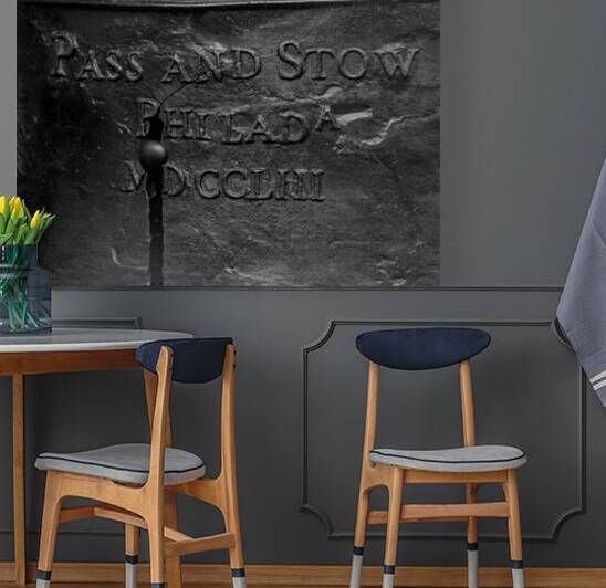 the liberty bell  square 2253 Stow 13k by Black And White