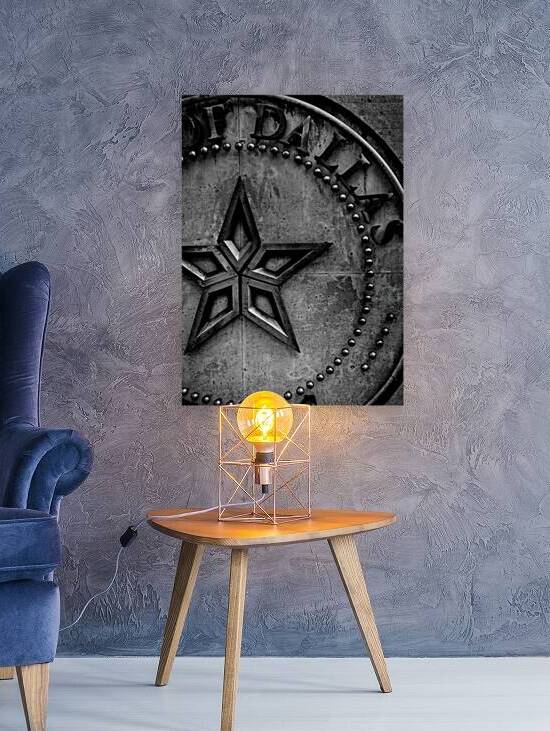 city of dallas seal and star  vertical 772 Dallas by Black And White