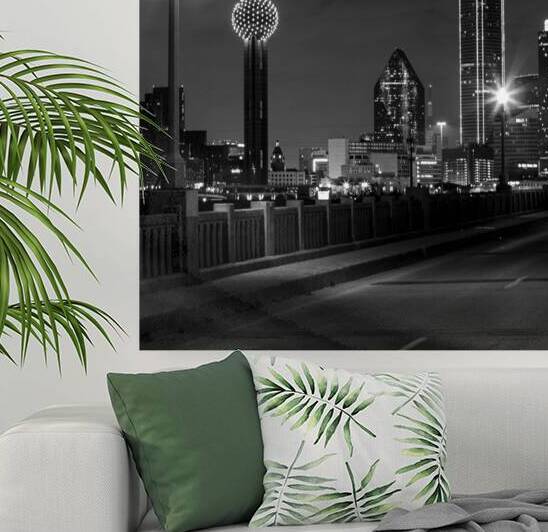 dallas tx skyline  square 798 Zang 13k by Black And White