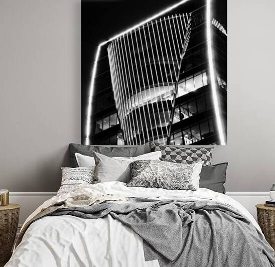 top hunt group building  square 2120 Oil 13k by Black And White