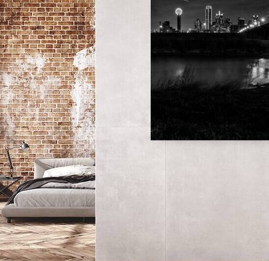 trinity river downtown dallas  square 2124 Trickl by Black And White