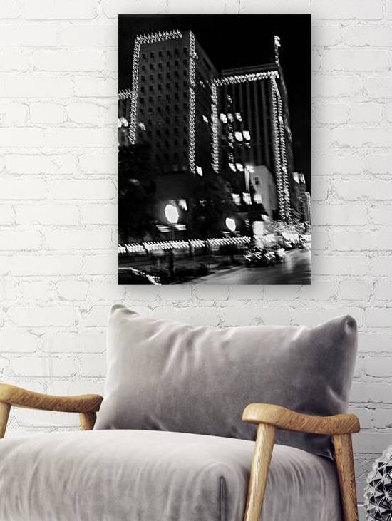 blurry shot of downtown fort worth  vertical 823 by Black And White