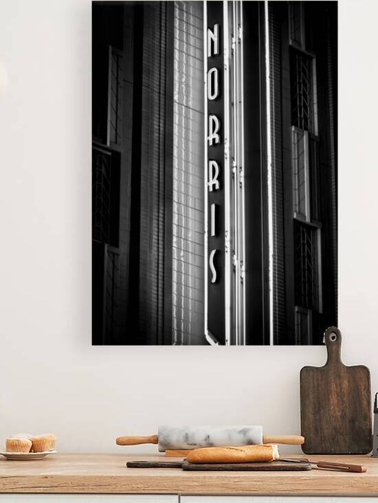 chuck norris conference center sign  vertical 812 by Black And White