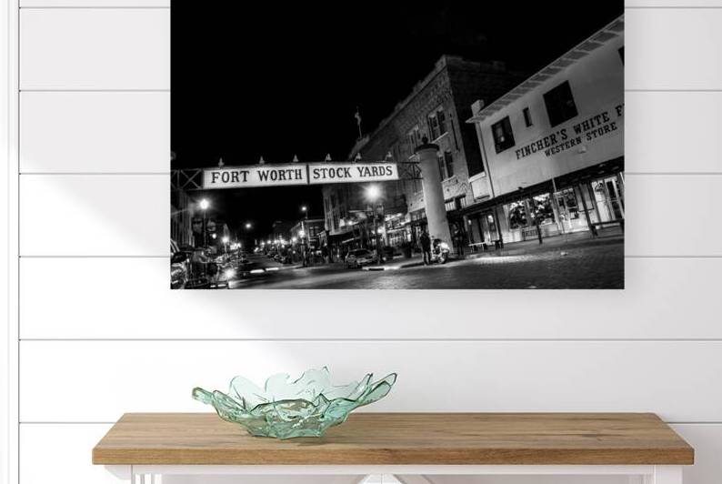 fort worth stockyards  horizontal 819 Stock 13k.j by Black And White