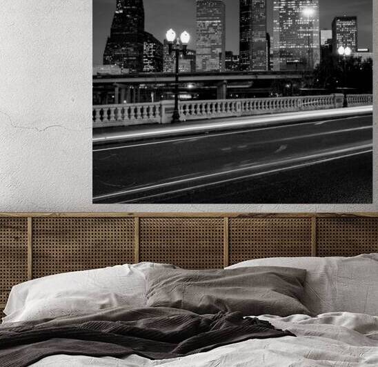 the houston skyline  square 942 Sabine 13k by Black And White