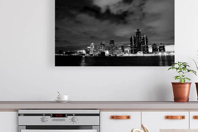 detroit michigan skyline windsor ontario canada   1708800411.8841 by Black And White
