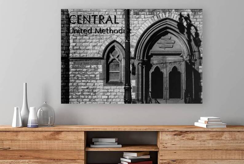 central united methodist church foxtown  horizont by Black And White