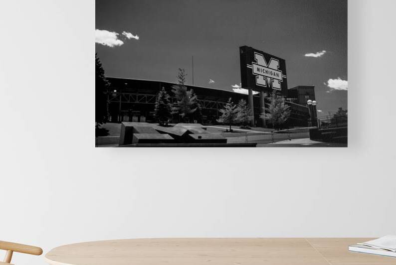 michigan stadium alumni plaza  horizontal 537 Bo by Black And White