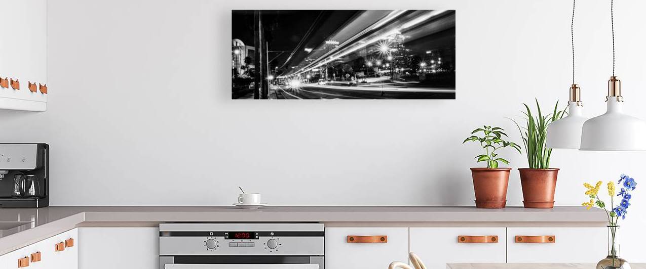 channelside drive tampa riverwalk  panoramic 1104 by Black And White