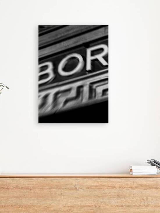 blurry ybor city sign  vertical 2996 Roby 13k by Black And White