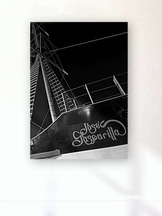 jose gasparilla pirate ship  vertical 1109 Gaspar by Black And White