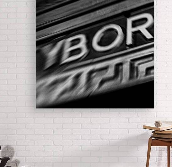 blurry ybor city sign  square 2996 Roby 13k by Black And White