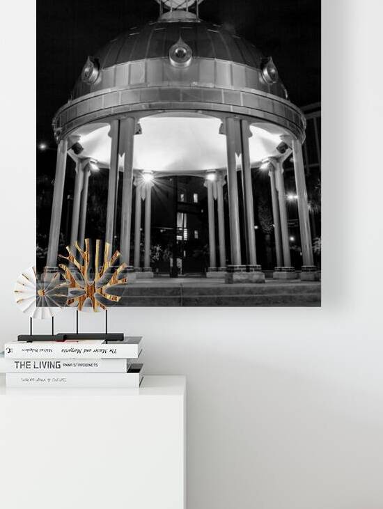 sliver dome courthouse square  vertical 2997 Chil by Black And White
