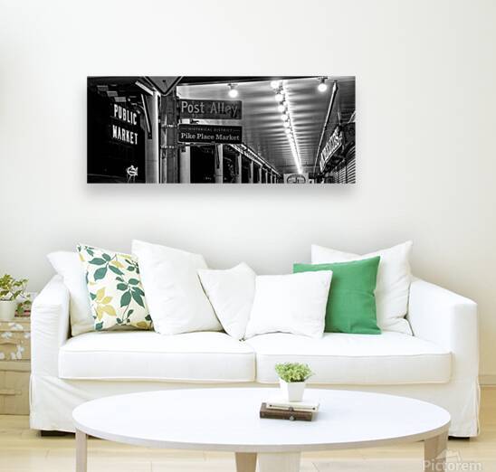 pike place market post alley  panoramic 2675 Alle by Black And White