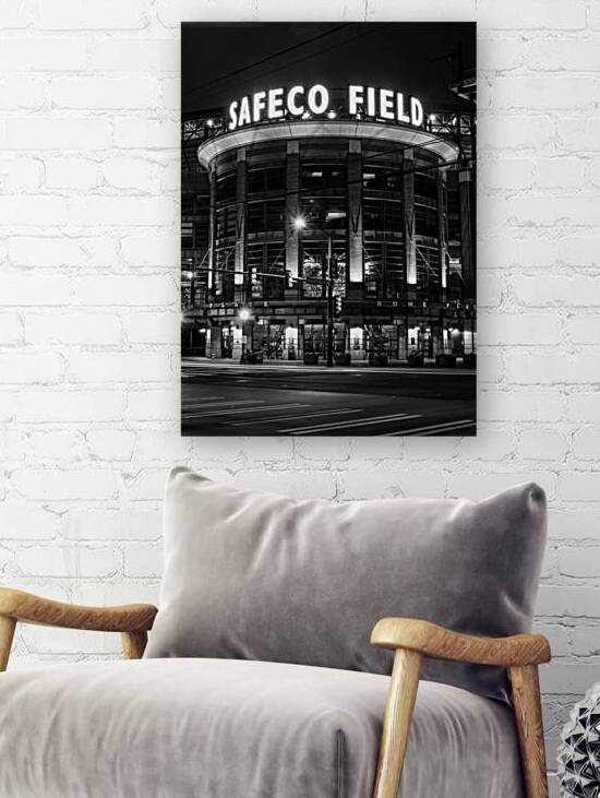 safeco field at night  vertical 2699 Safeco 13k.j by Black And White